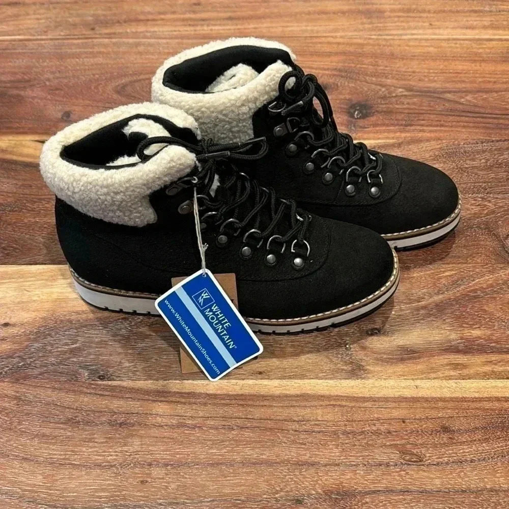White Mountain Lace-up Winter Boots 6.5 - Picture 3 of 9